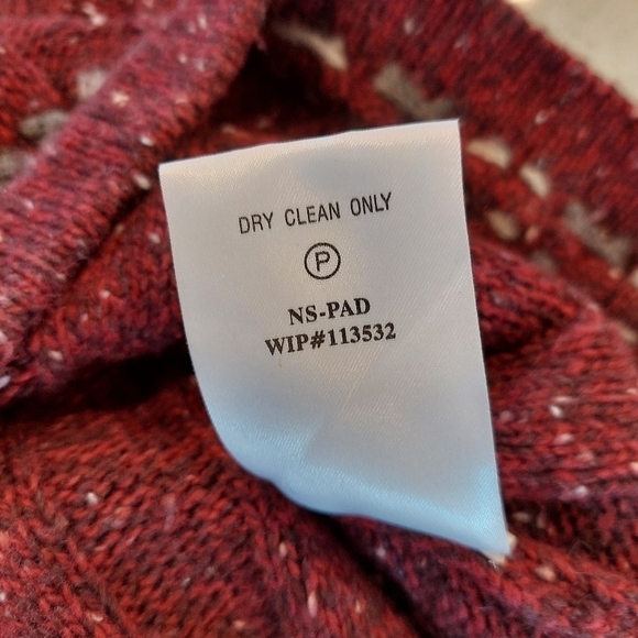 Woolrich Ruby Heather Tweed Wool Blend 1/4 Zip Ribbed Knit Sweater  X-Large XL - Picture 11 of 11